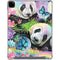 Rainbow Pandas with Butterflies by Sheena Pike iPad Pro 12.9in (2020) Clear Case