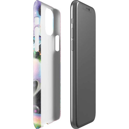 Rainbow Pandas with Butterflies by Sheena Pike iPhone 11 Pro Lite Case