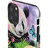 Rainbow Pandas with Butterflies by Sheena Pike iPhone 11 Pro Max Impact Case