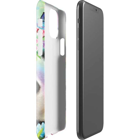 Rainbow Pandas with Butterflies by Sheena Pike iPhone 11 Pro Max Lite Case