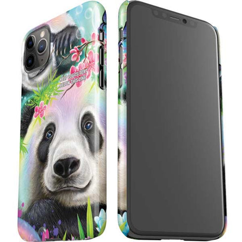 Rainbow Pandas with Butterflies by Sheena Pike iPhone 11 Pro Max Lite Case