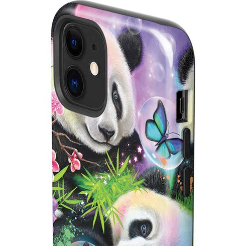 Rainbow Pandas with Butterflies by Sheena Pike iPhone 12 Impact Case