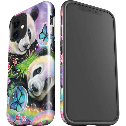Rainbow Pandas with Butterflies by Sheena Pike iPhone 12 Impact Case