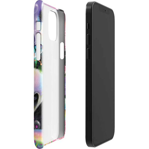 Rainbow Pandas with Butterflies by Sheena Pike iPhone 12 Mini Lite Case