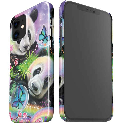 Rainbow Pandas with Butterflies by Sheena Pike iPhone 12 Mini Lite Case