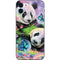 Rainbow Pandas with Butterflies by Sheena Pike iPhone 12 Skin