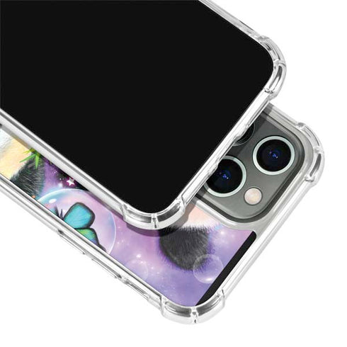 Rainbow Pandas with Butterflies by Sheena Pike iPhone 13 Pro Clear Case