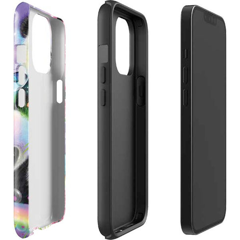 Rainbow Pandas with Butterflies by Sheena Pike iPhone 15 Pro Max Impact Case