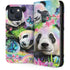 Rainbow Pandas with Butterflies by Sheena Pike iPhone 15 Plus Folio Case