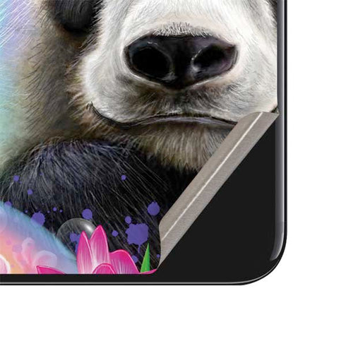Rainbow Pandas with Butterflies by Sheena Pike iPhone SE (2nd & 3rd Gen) Skin