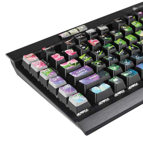 Rainbow Pandas with Butterflies by Sheena Pike K95 RGB PLATINUM Mechanical Gaming Keyboard Skin