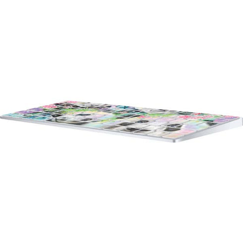 Rainbow Pandas with Butterflies by Sheena Pike Magic Keyboard Skin