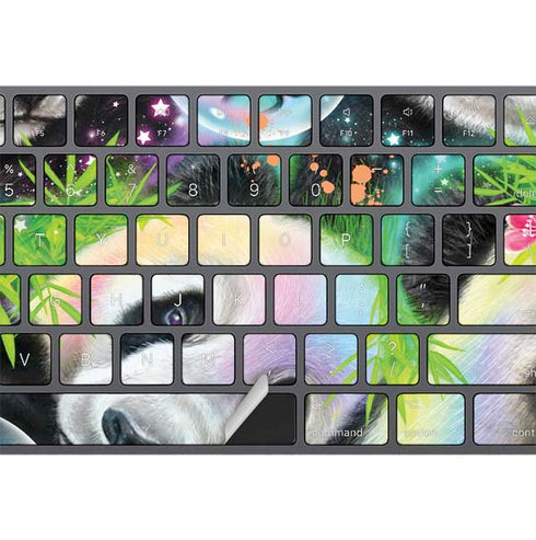 Rainbow Pandas with Butterflies by Sheena Pike Magic Keyboard with Numeric Keypad Skin