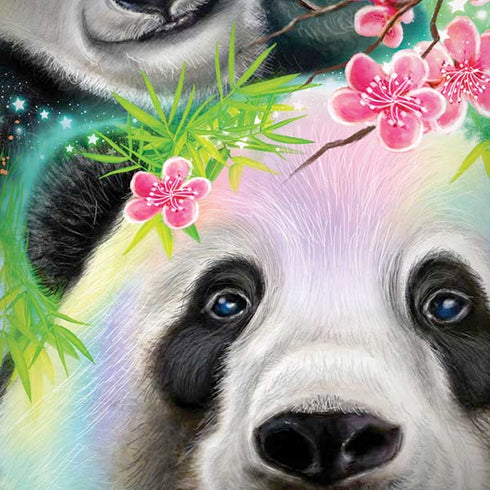 Rainbow Pandas with Butterflies by Sheena Pike Moto G6 Skin
