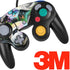 Rainbow Pandas with Butterflies by Sheena Pike Nintendo GameCube Controller Skin