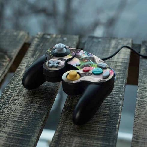Rainbow Pandas with Butterflies by Sheena Pike Nintendo GameCube Controller Skin