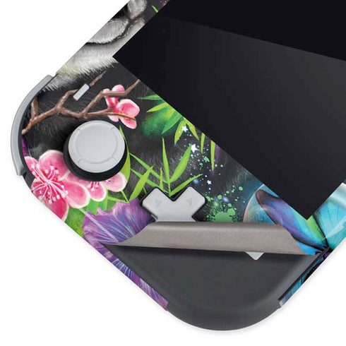 Rainbow Pandas with Butterflies by Sheena Pike Nintendo Switch Lite Skin