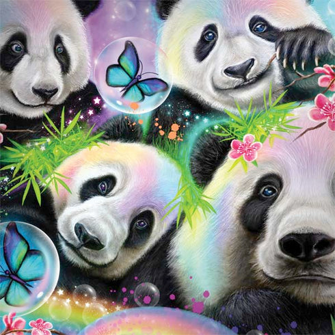 Rainbow Pandas with Butterflies by Sheena Pike Notebook 9 Pro 13in (2017) Skin