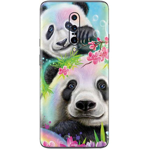 Rainbow Pandas with Butterflies by Sheena Pike OnePlus 7 Pro Skin