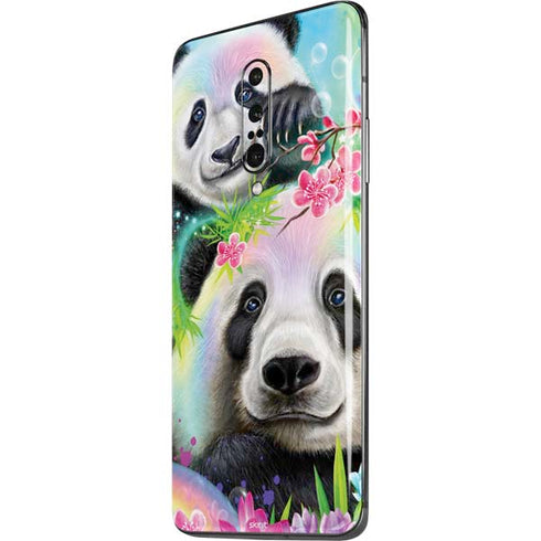 Rainbow Pandas with Butterflies by Sheena Pike OnePlus 7 Pro Skin