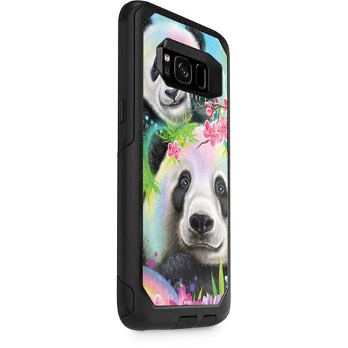 Rainbow Pandas with Butterflies by Sheena Pike Otterbox Commuter Galaxy Skin