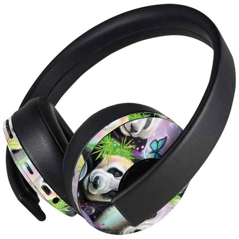 Rainbow Pandas with Butterflies by Sheena Pike PlayStation 4 Gold Wireless Headset Skin