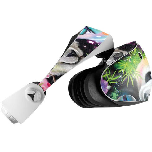 Rainbow Pandas with Butterflies by Sheena Pike PlayStation VR2 Skin