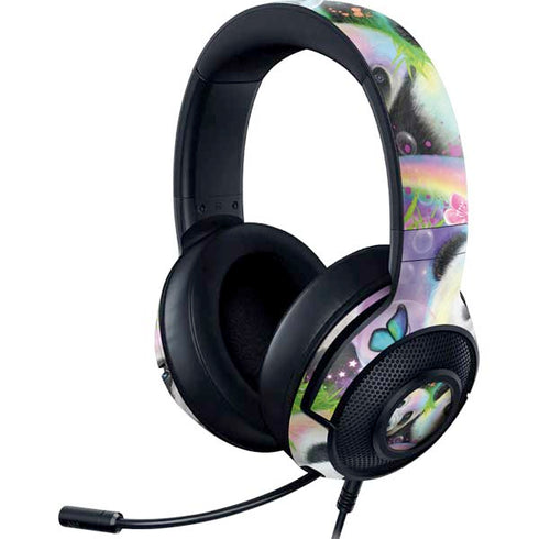 Rainbow Pandas with Butterflies by Sheena Pike Razer Kraken X Skin