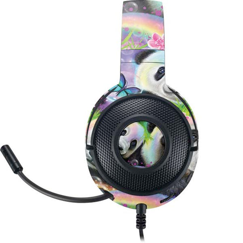 Rainbow Pandas with Butterflies by Sheena Pike Razer Kraken X Skin