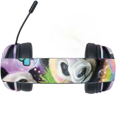 Rainbow Pandas with Butterflies by Sheena Pike Razer Kraken X Skin