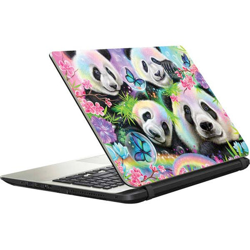 Rainbow Pandas with Butterflies by Sheena Pike Satellite L50-B / S50-B Skin
