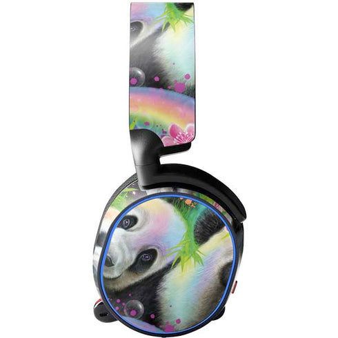 Rainbow Pandas with Butterflies by Sheena Pike SteelSeries Arctis 5 Skin