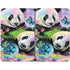Rainbow Pandas with Butterflies by Sheena Pike Surface Duo Skin