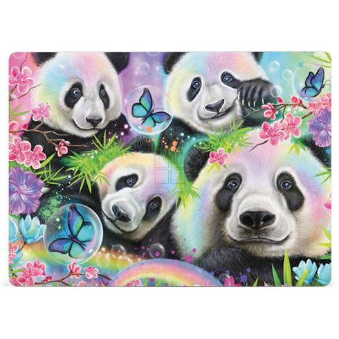 Rainbow Pandas with Butterflies by Sheena Pike Surface Laptop 2 Skin
