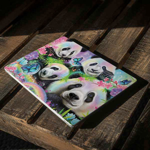 Rainbow Pandas with Butterflies by Sheena Pike Surface Laptop 2 Skin