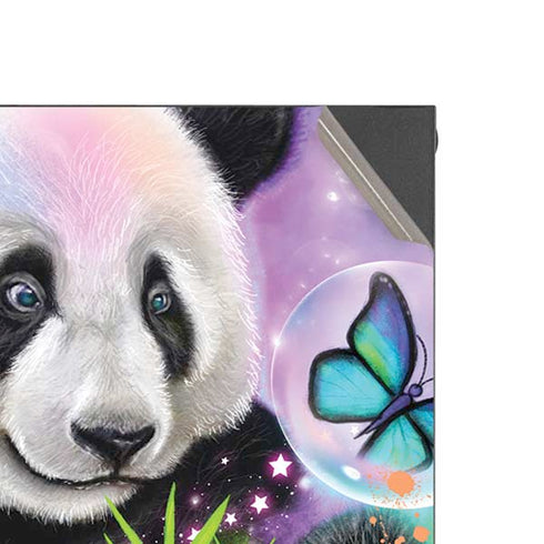 Rainbow Pandas with Butterflies by Sheena Pike Xbox Series X Console Skin