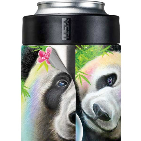 Rainbow Pandas with Butterflies by Sheena Pike Yeti Colster Can Insulator Skin