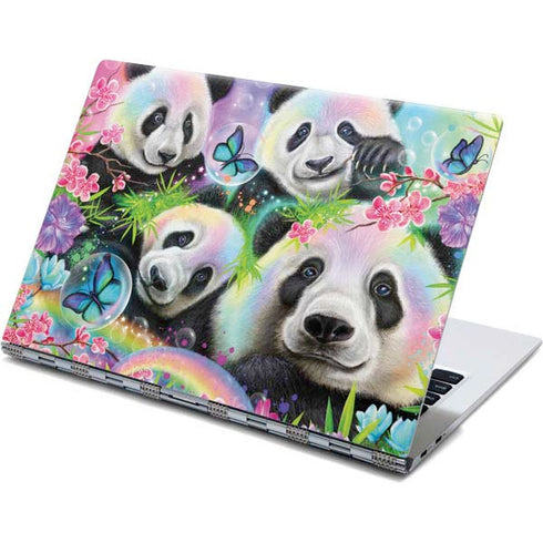 Rainbow Pandas with Butterflies by Sheena Pike Yoga 910 2-in-1 14in Touch-Screen Skin