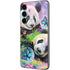 Rainbow Pandas with Butterflies by Sheena Pike Galaxy S23 FE Skin