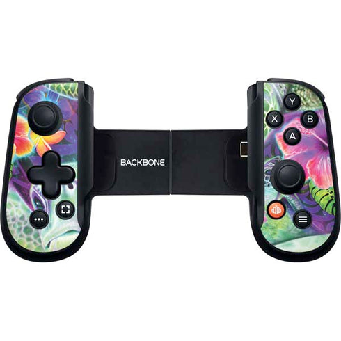 Rainbow Sea Turtles by Sheena Pike Backbone One for iPhone Game Controller Skin