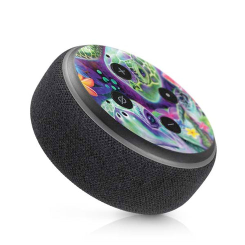 Rainbow Sea Turtles by Sheena Pike Amazon Echo Dot Skin