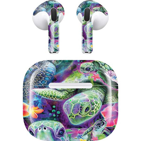 Rainbow Sea Turtles by Sheena Pike Apple AirPods (3rd Gen 2021) Skin