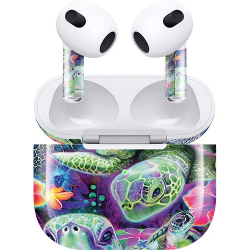 Rainbow Sea Turtles by Sheena Pike Apple AirPods (3rd Gen 2021) Skin