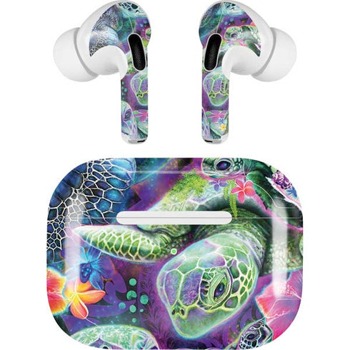 Rainbow Sea Turtles by Sheena Pike Apple AirPods Pro Skin