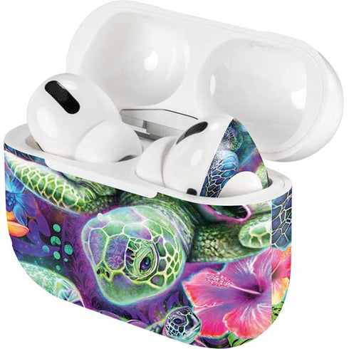 Rainbow Sea Turtles by Sheena Pike Apple AirPods Pro Skin