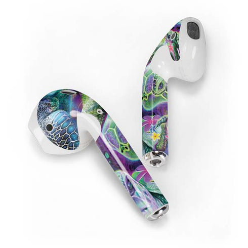 Rainbow Sea Turtles by Sheena Pike Apple AirPods Skin