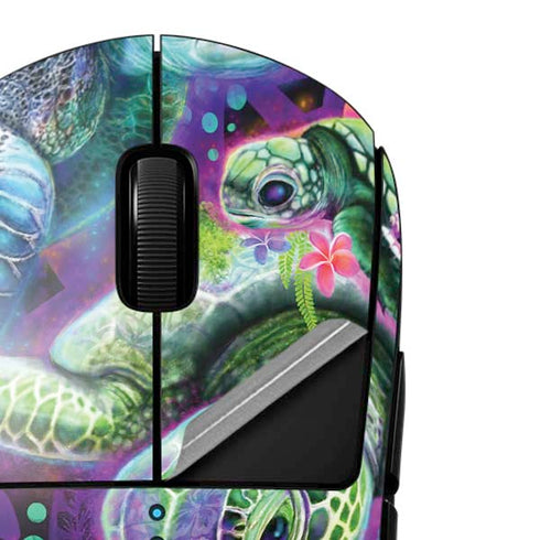 Rainbow Sea Turtles by Sheena Pike G Pro Wireless Gaming Mouse Skin