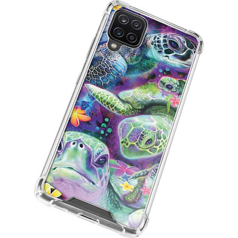 Rainbow Sea Turtles by Sheena Pike Galaxy A12 Clear Case