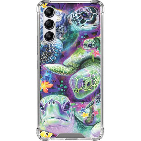 Rainbow Sea Turtles by Sheena Pike Galaxy A14 5G Clear Case