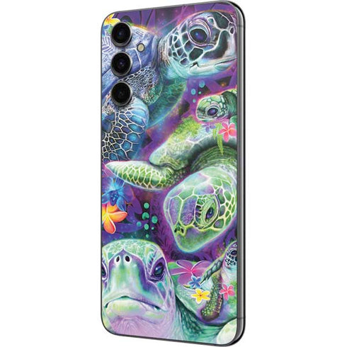 Rainbow Sea Turtles by Sheena Pike Galaxy A14 5G Skin